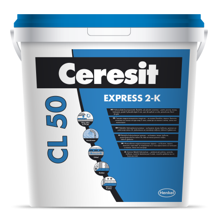 Hidroizolatie bicomponenta flexibila, CERESIT - CL 50 / 12.5KG / 7 L - WATERPR 2047377