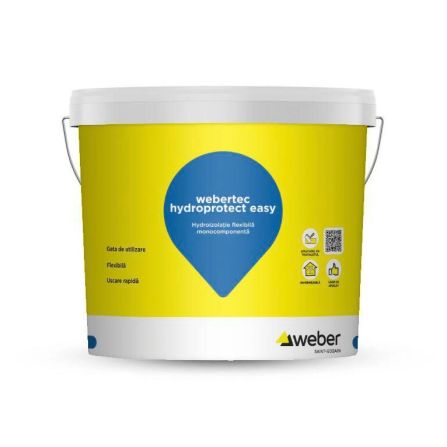 WEBER - WEBERTEC HYDROPROTECT EASY 5 KG-1100007176 (HIDROIZOLATIE PENSULABILA)