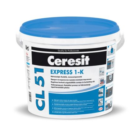 Hidroizolatie flexibila, impermeabila, CERESIT - CL51 / 15KG -HIDROIZOLATIE MONOCOMPONENTA 1061121/ 2864785