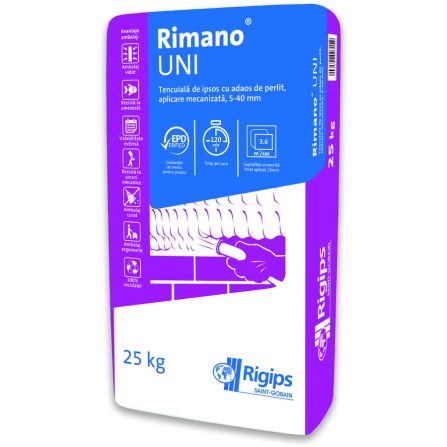 RIGIPS - RIMANO UNI TENCUIALA MECANIZATA -25 KG PE / SAC - 5200837842