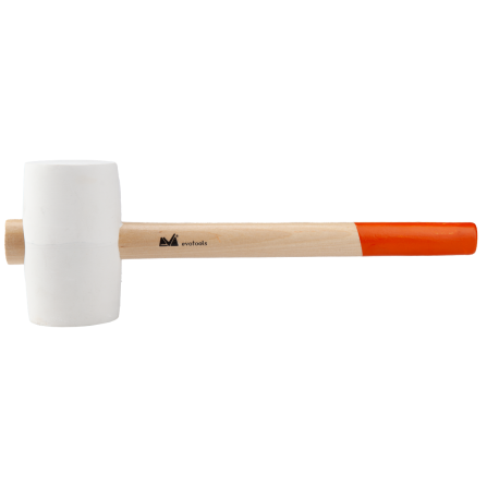 CIOCAN CAUCIUC ALB CU COADA DIN LEMN 0.200KG - 601077