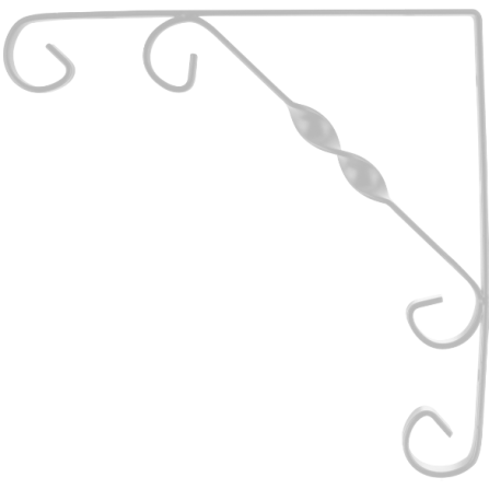 CONSOLA METALICA DECORATIVA/ LMM: 250  HMM: 250  C: ALB 674439