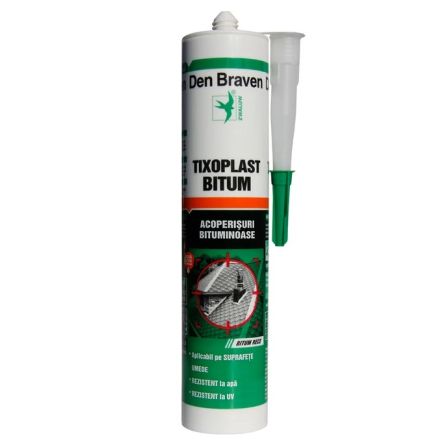 SILICON TIXOPLAST NEGRU 280ML DIY BOSTIK