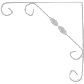 CONSOLA METALICA DECORATIVA/ LMM: 250  HMM: 250  C: ALB 674439